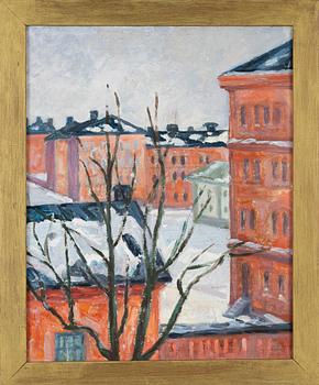 Birger Simonsson, oil on paper-panel, unsigned.