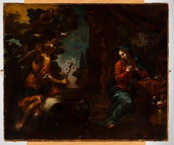 OKÄND KONSTNÄR, italiensk skola 1600/1700-tal, olja på duk.