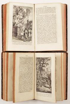 BÖCKER, 2 vol, "Les Crimes des Reines de France.." resp "Les Crimes des Rois de France.." Paris 1791 resp -92.