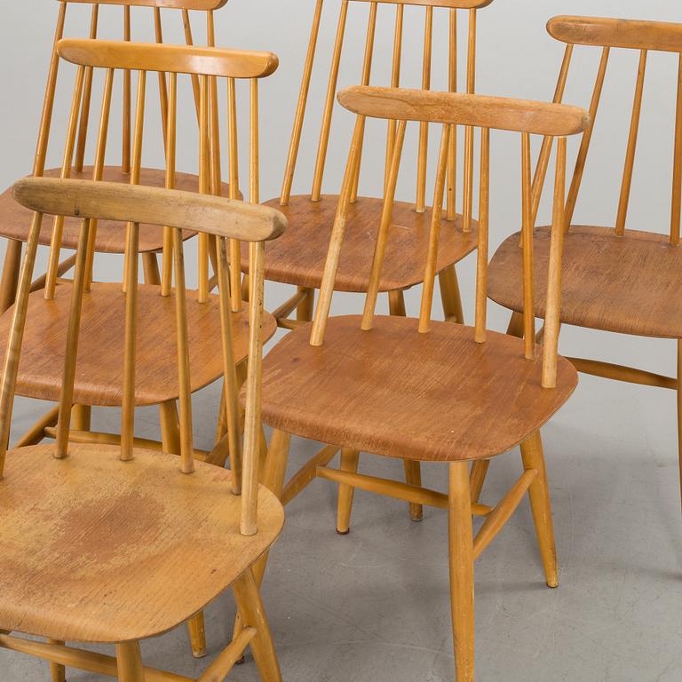 A SET OF 6 "FANETT" BY ILMARI TAPIOVAARA FOR EDSBYN. 1960'S.