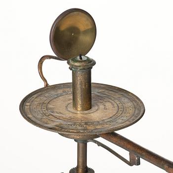 A German tellurium and lunarium by Ernst Schotte & Co. of Berlin (fl. 1855-1900), late 19th century.