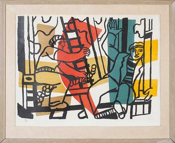 FERNAND LÉGER, färglitografi, 1955, signerad och numrerad 181/260.