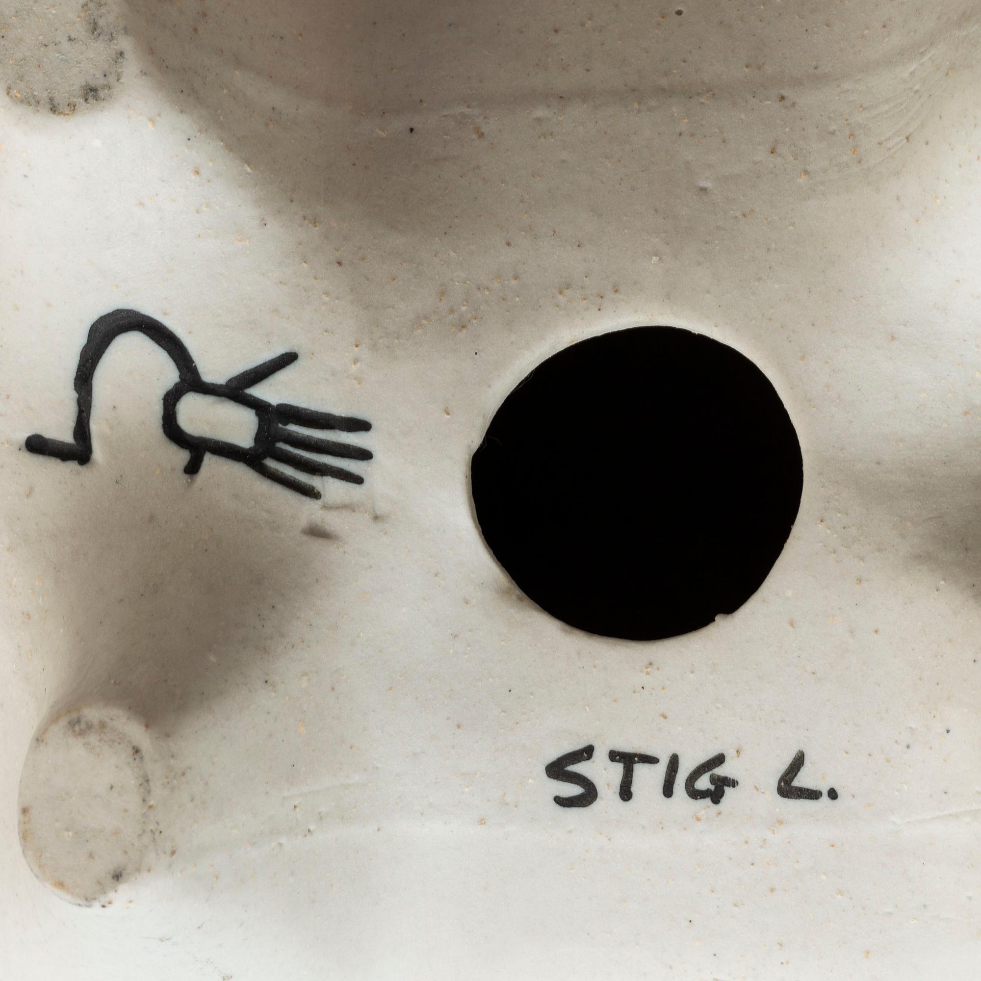 STIG LINDBERG, a "Springare" stoneware sculpture of a horse, Gustavsberg studio, Sweden 1952-72.