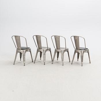 Xavier Pauchard chairs, 8 pcs, "A Stol", Tolix, France. 2000s.