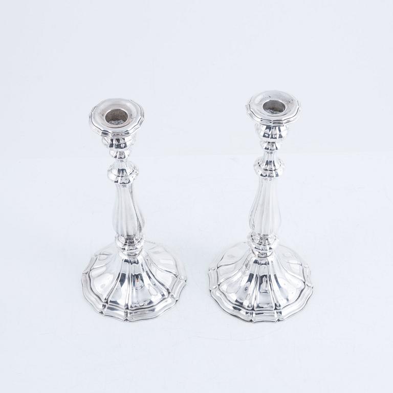 Candlesticks, a pair, silver, Germany, 1935.