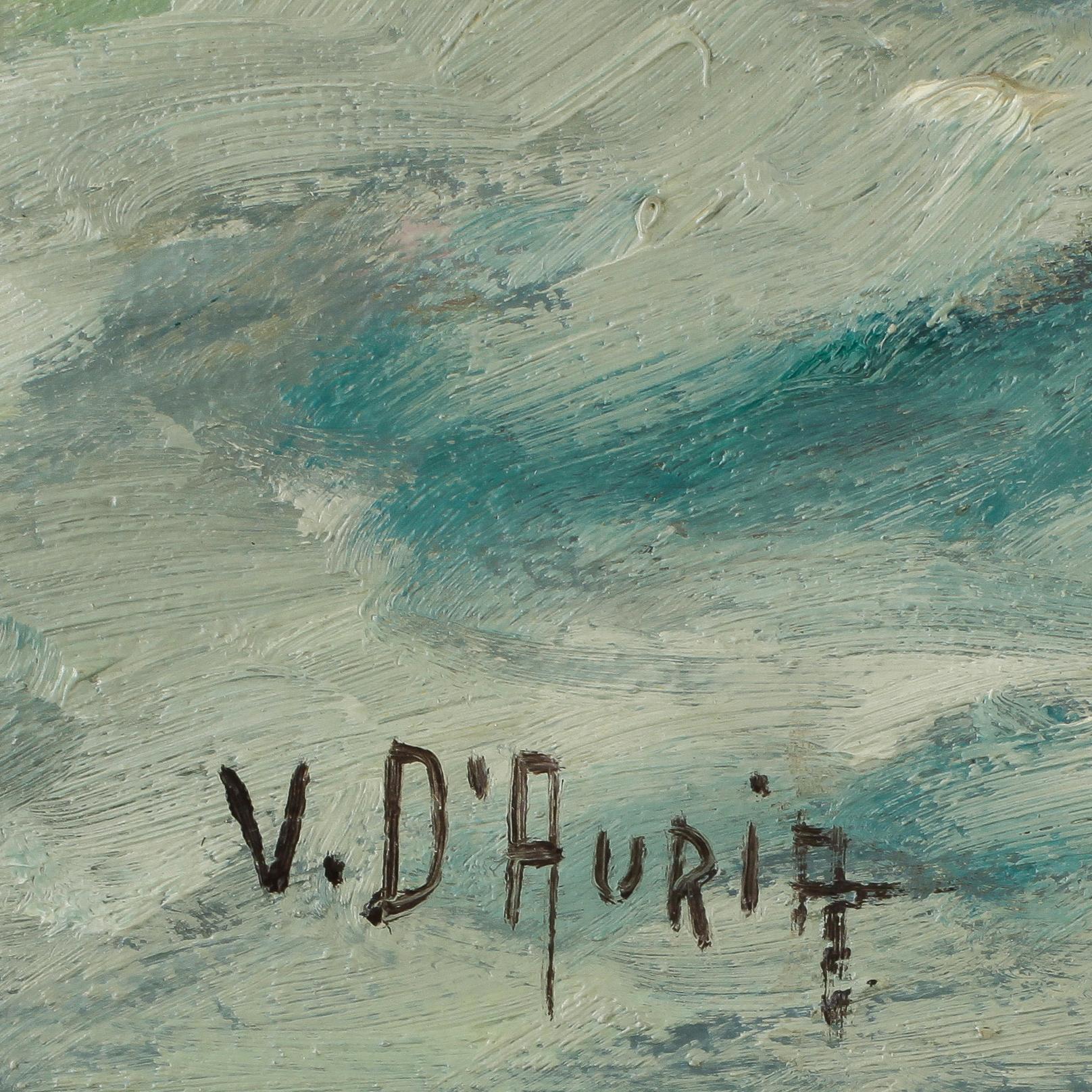 VINCENZO D'AURIA, olja på duk, signerad.