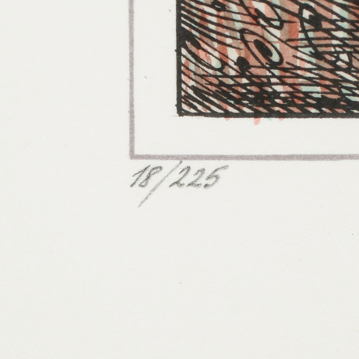 GERALD STEFFE, färglitografi, signerad och numrerad 18/225.