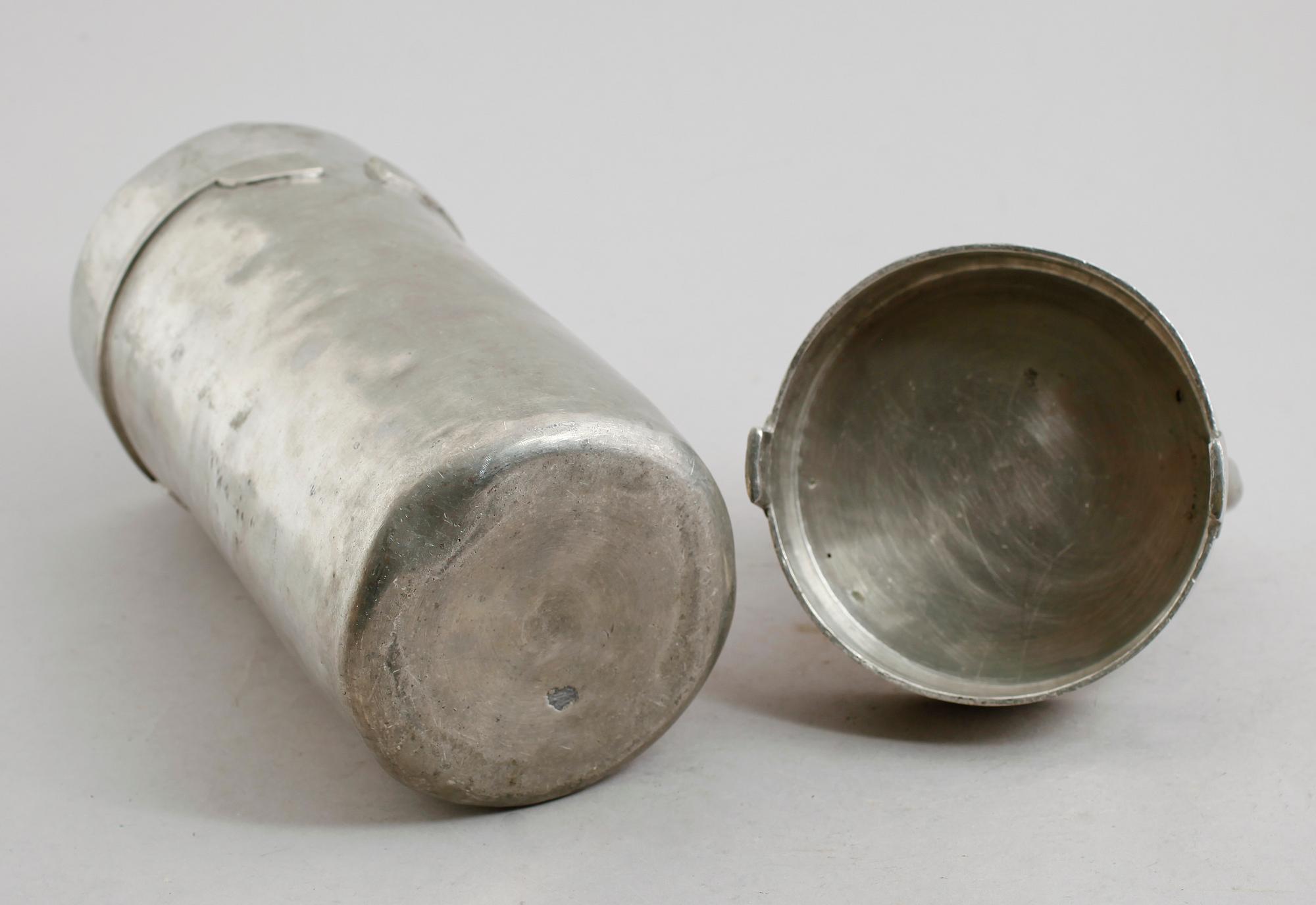 GLASSBEHÅLLARE, tenn, svensk, 1800-talets första hälft.