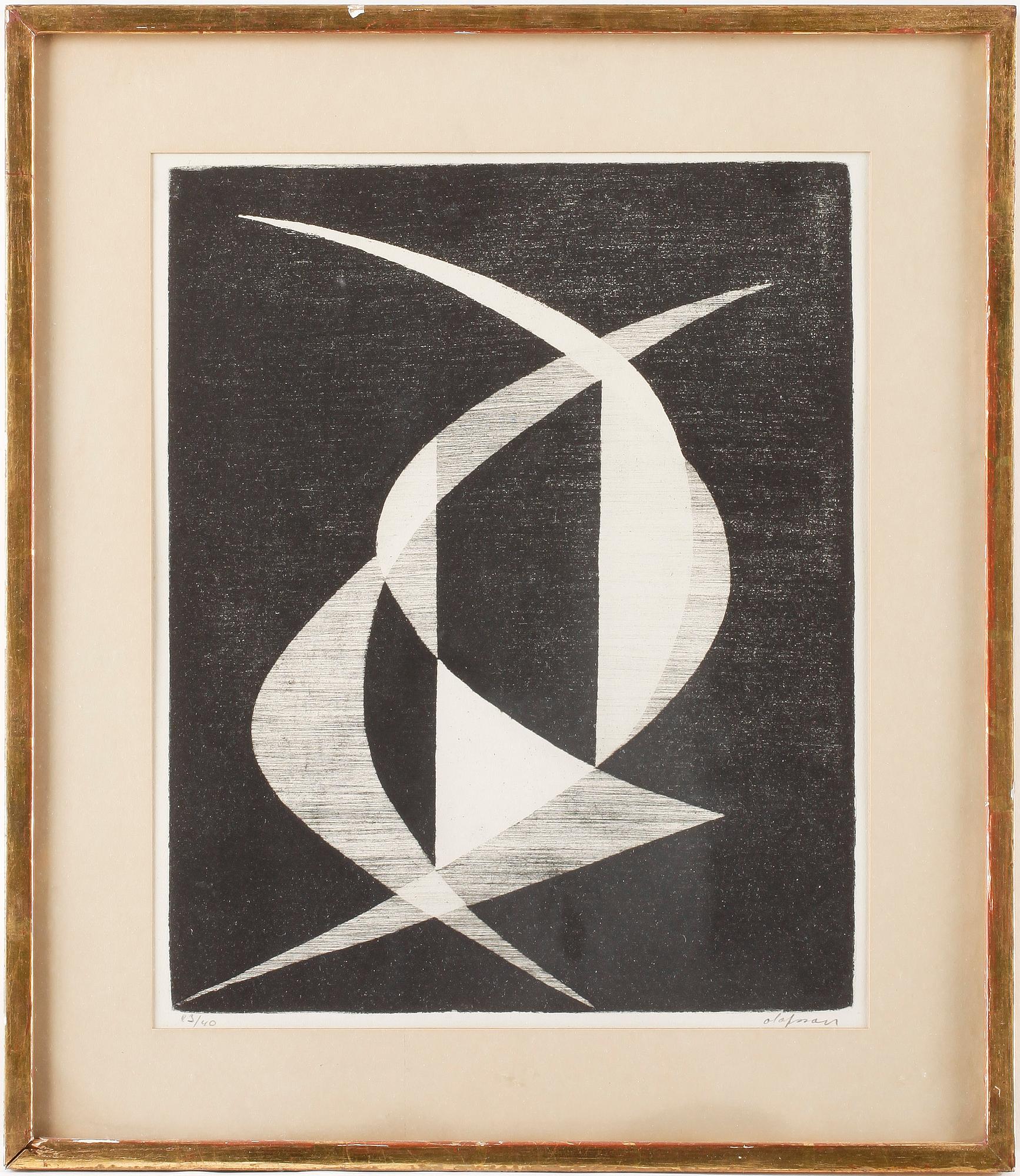 PIERRE OLOFSSON, färglitografi, signerad och numrerad.