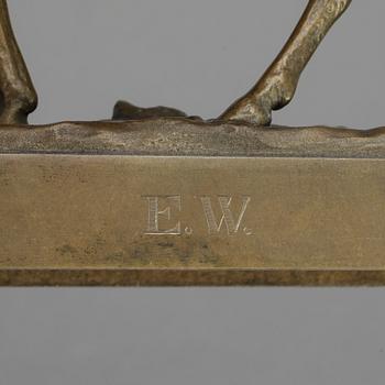 OTTO JARL, efter, skulptur, brons, signerad Jarl i godset.