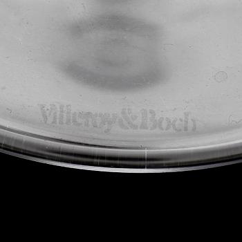 VINGLAS, 11 st, Villeroy & Boch, 1900-talets andra hälft.