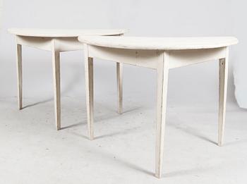 VÄGGBORD, 1 par, 1800-talets första hälft.