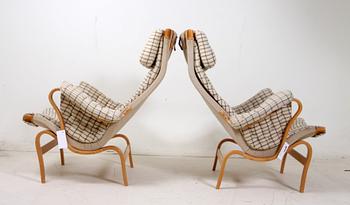 FÅTÖLJER, ett par, "Pernilla", Bruno  Mathsson för DUX.