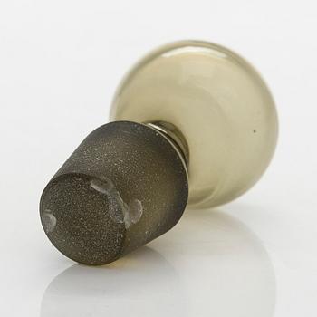 Aino Aalto, A set of 1930's carafe and drinking glasses, 8 pcs, "Bölgeblick" Karhula Glassworks.