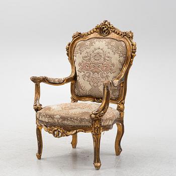 A neo-rococo bergère, mid 19th century.