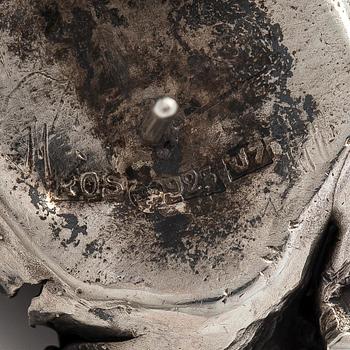 Reino Saastamoinen, örhängen, sterling silver och ametister, 1973.