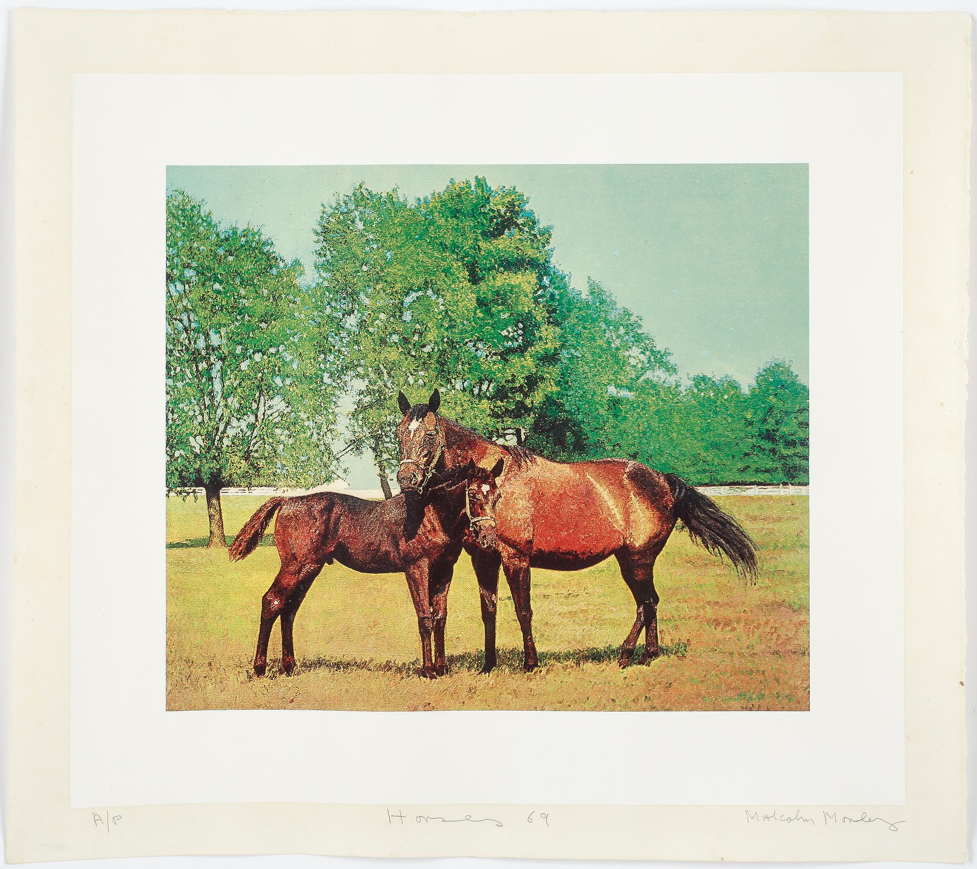 MALCOLM MORLEY, Serigrafi, signerad A/P. Daterad -69.