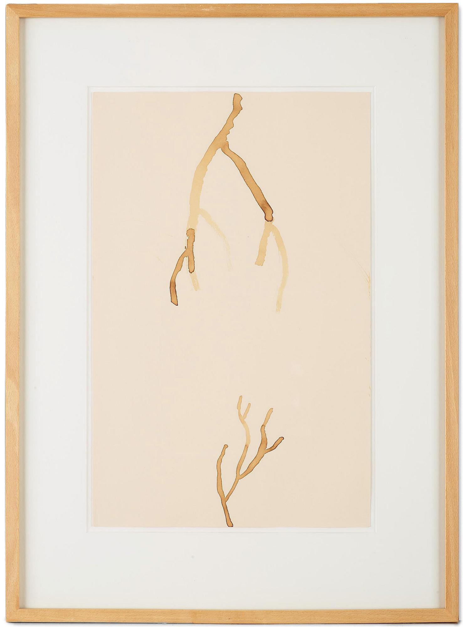 JAMES BROWN, paper, signed James Brown on verso and dated Capri 1988.