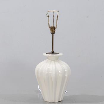 EWALD DAHLSKOG, Table lamp, Ceramic, Bo Fajans, first half of the 20th century.