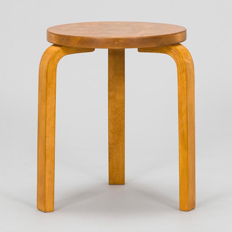 Alvar Aalto, a 1930s '60' stool for O.Y. Huonekalu- ja Rakennustyötehdas A.B.