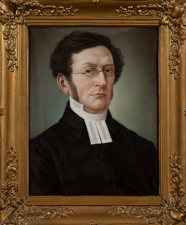 CARL CONRAD DAHLBERG, pastell, signerad och daterad 1856.