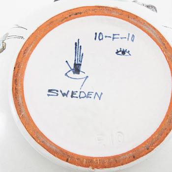 Stig Lindberg, covered bowl Gustavsberg porcelain mid-20th century.