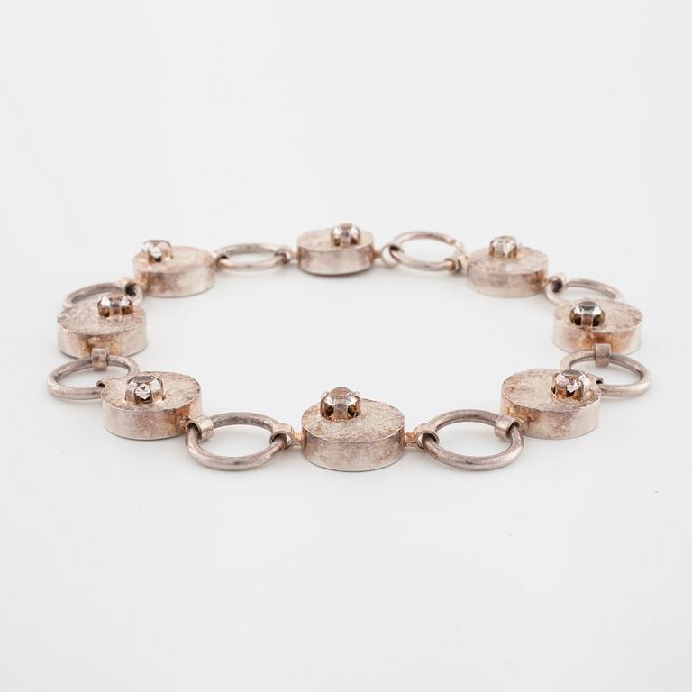 CESON, Göteborg, 1969, a faceted rock crystal necklace.