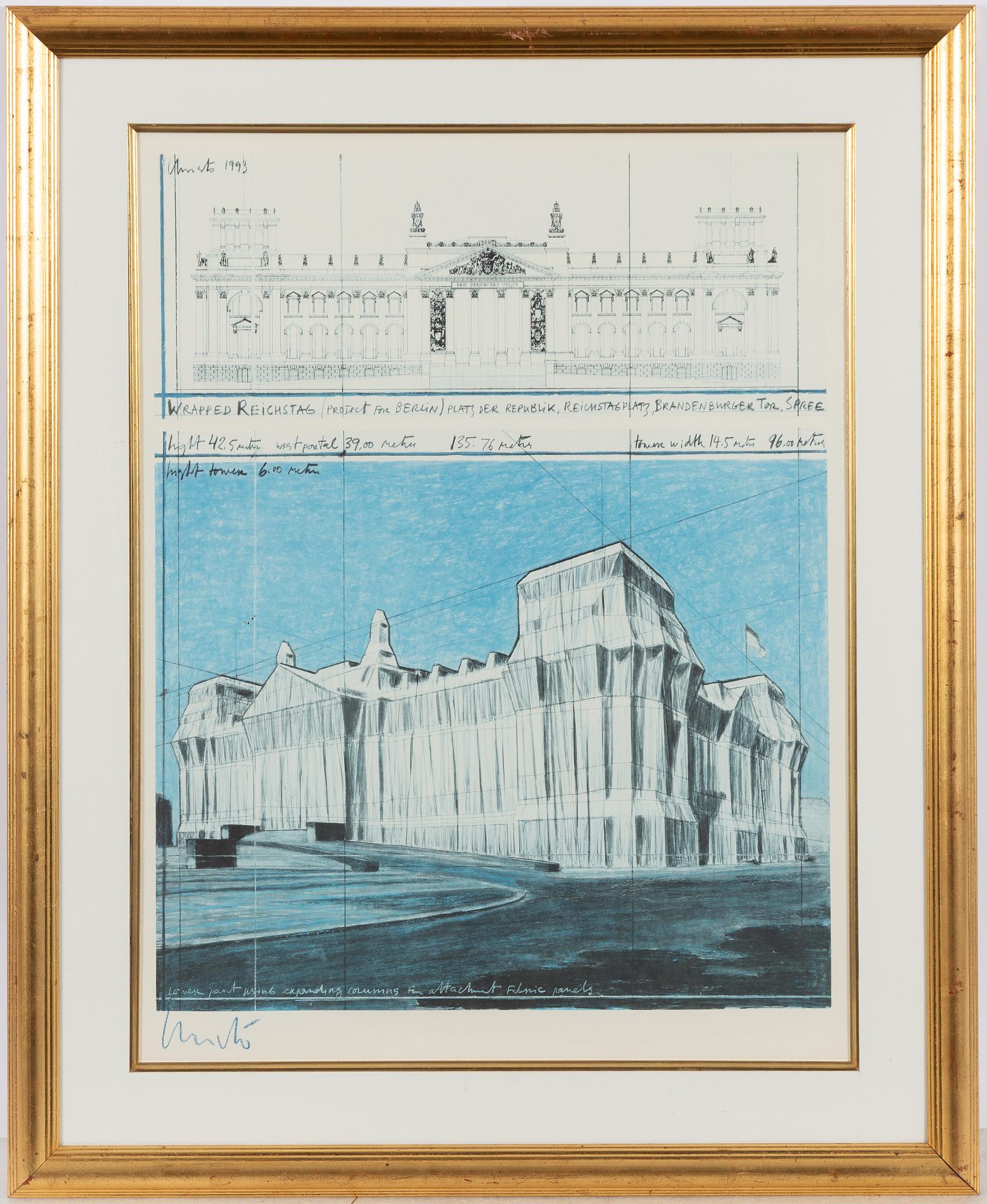 Christo & Jeanne-Claude, "Wrapped Reichstag" (Project for Berlin).