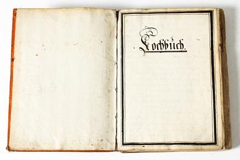 18th-century manuscript cookbook.