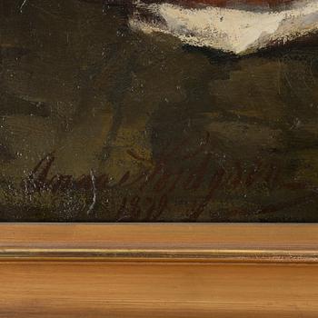 Anna Nordgren, oil on canvas, signed and dated 1879.