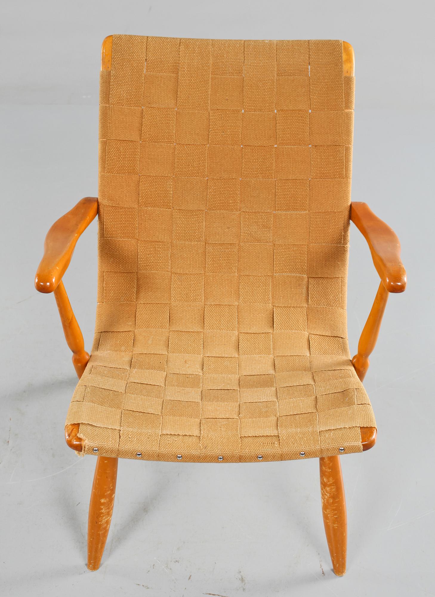 KARMSTOL, "Anders", Yngve Ekström, modellen formgiven 1945.