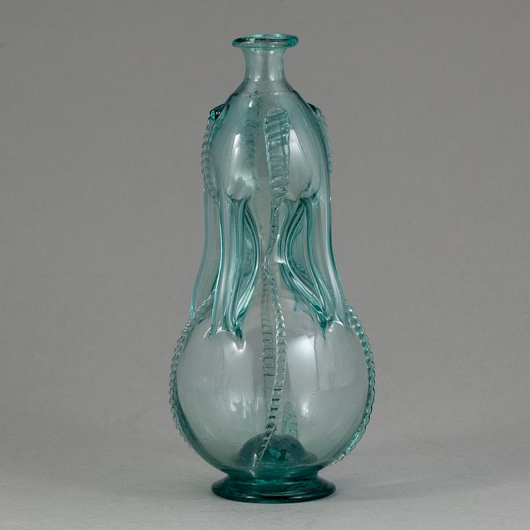 KLUCKAFLASKA, glas, 1800-tal.