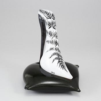 KJELL ENGMAN, a glass sculpture of a shoe, Kosta Boda, Sweden, Limited edition of 100 pcs.