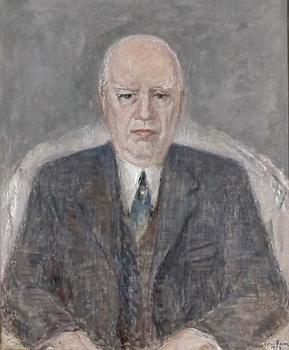 PALME, EINAR, olja på duk, sign o dat 1958.