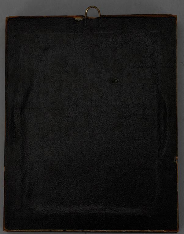 RELIEF I RAM, Esaias Tegnér (1782-1846), gips, 1800-tal.