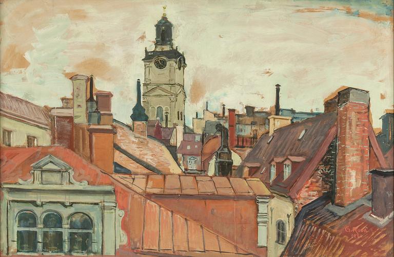 GUNNAR RUDA, watercolour, signed and dated 1930.