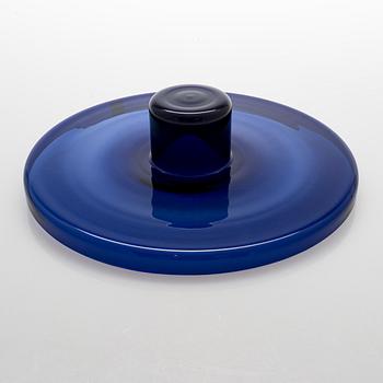 Oiva Toikka, A 'Lighthouse' glass vase/candlestick, signed Nuutajärvi Notsjö.