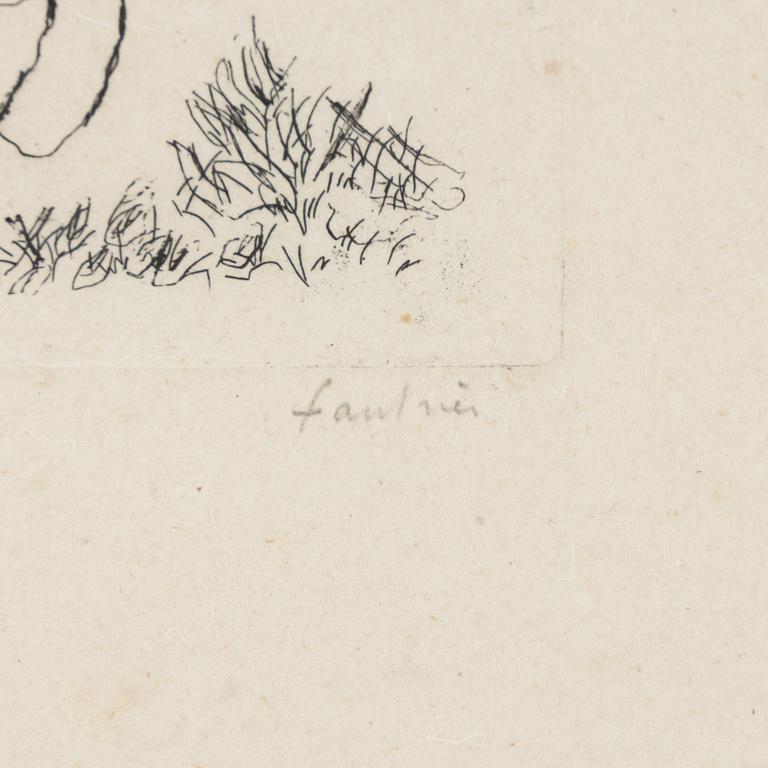 Jean Fautrier,  Figurkompositioner, 2 st.