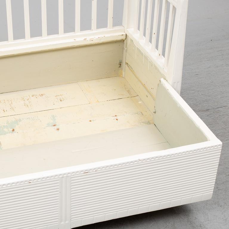 A late gustavian sofa, around 1800.