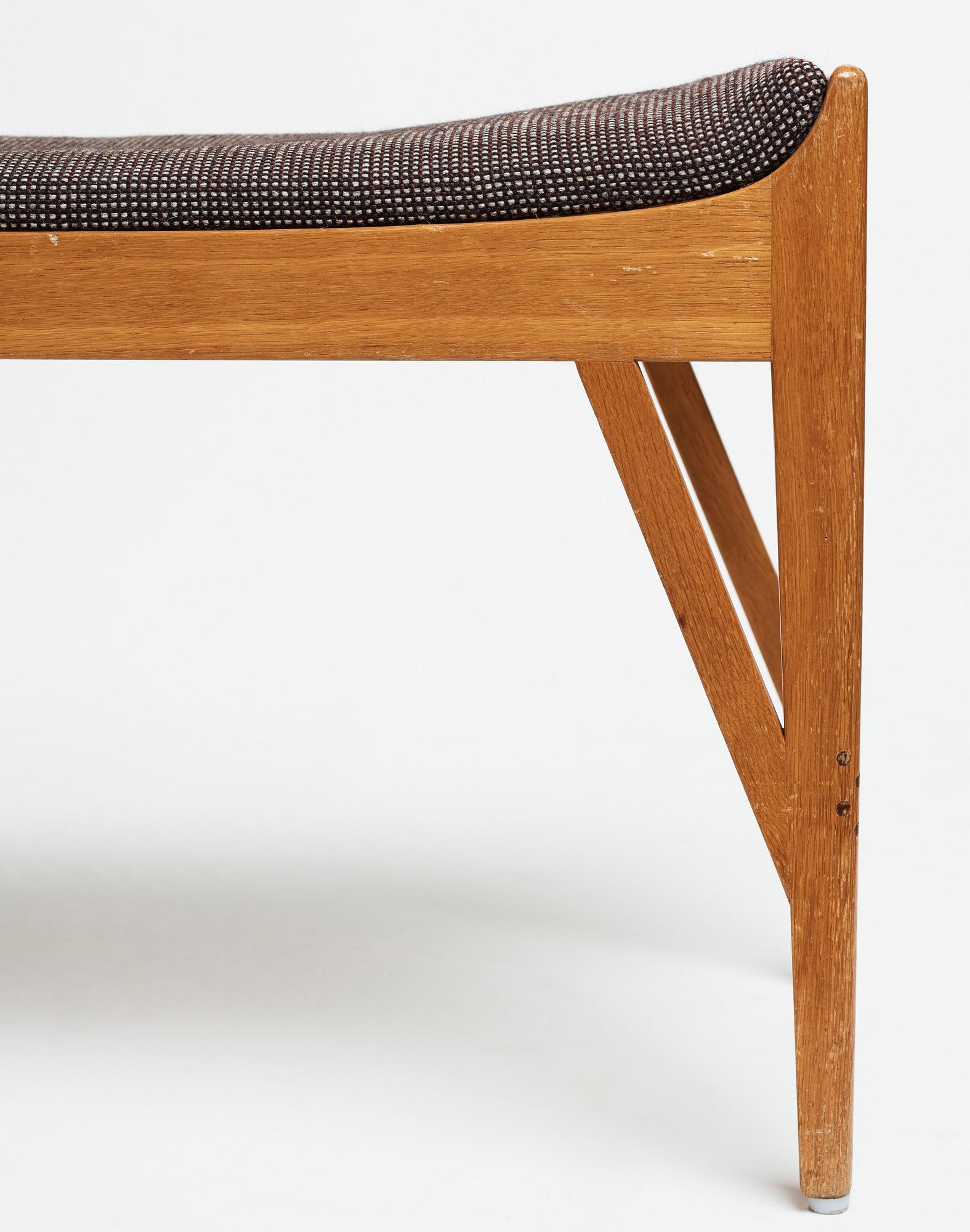 Carl-Axel Acking, a Swedish Modern stool, probably executed by cabinetmaker Torsten Schollin, Sweden 1940-50's.