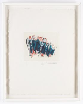 John Chamberlain, etchings on paper with silkscreen, 3, signed 4/27.