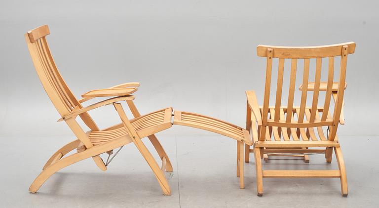 DÄCKSTOLAR, ett par, Brogrens, omkring 2000.