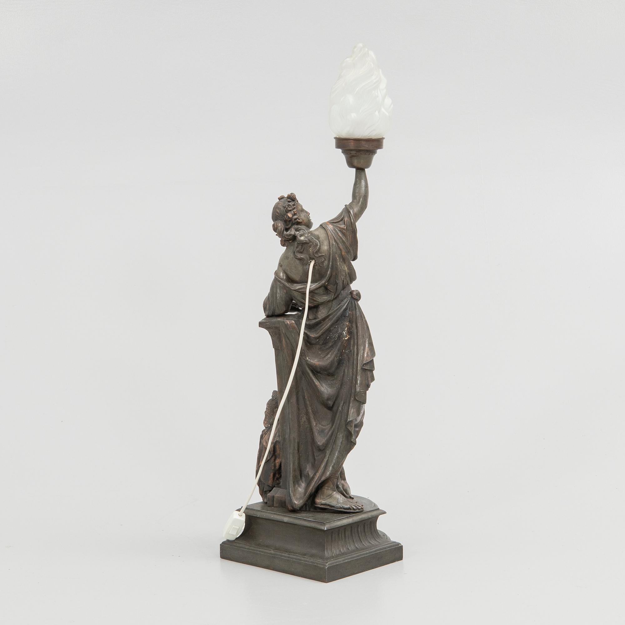 Table lamp, early 20th century.