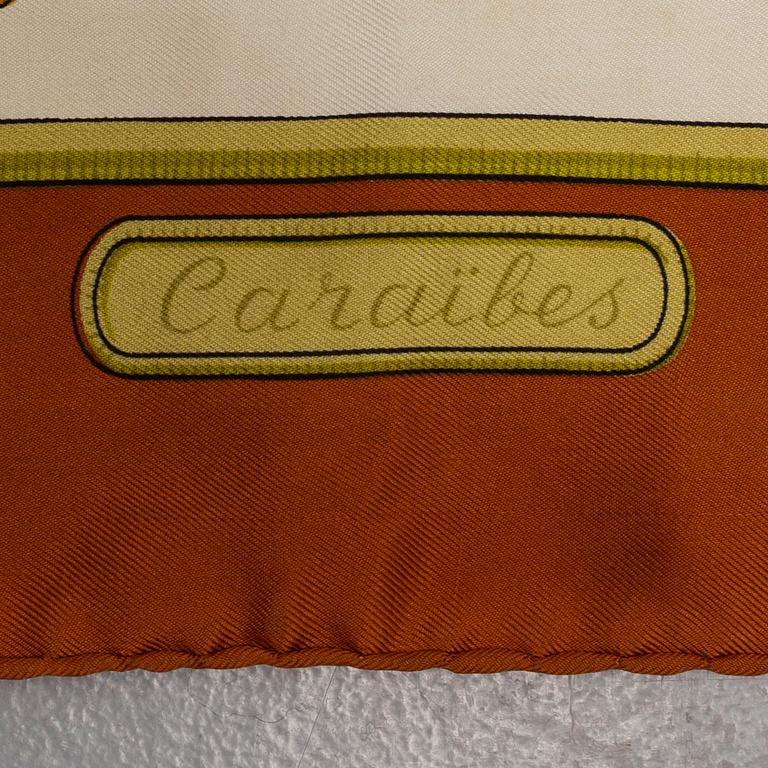 HERMÉS, "Caraibes", scarf,.