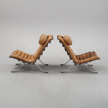 A pair of 'Ari' lounge chairs by Arne Norell, designed 1966.