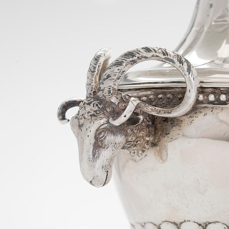 Mikael Nyberg, sockerskål med lock, silver, Stockholm 1788. Gustaviansk.