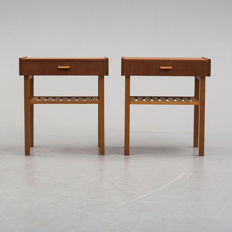 a pair of 1960's bedside tables.