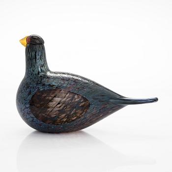 Oiva Toikka a "Capercaillie" glass bird, signed O. Toikka Nuutajärvi.