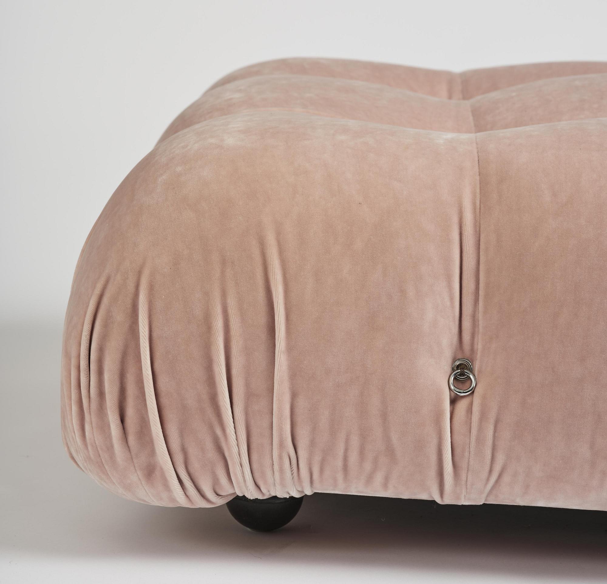 Mario Bellini, a pair of "Camaleonda" ottomans, B&B Italia, Italy, post 1970.
