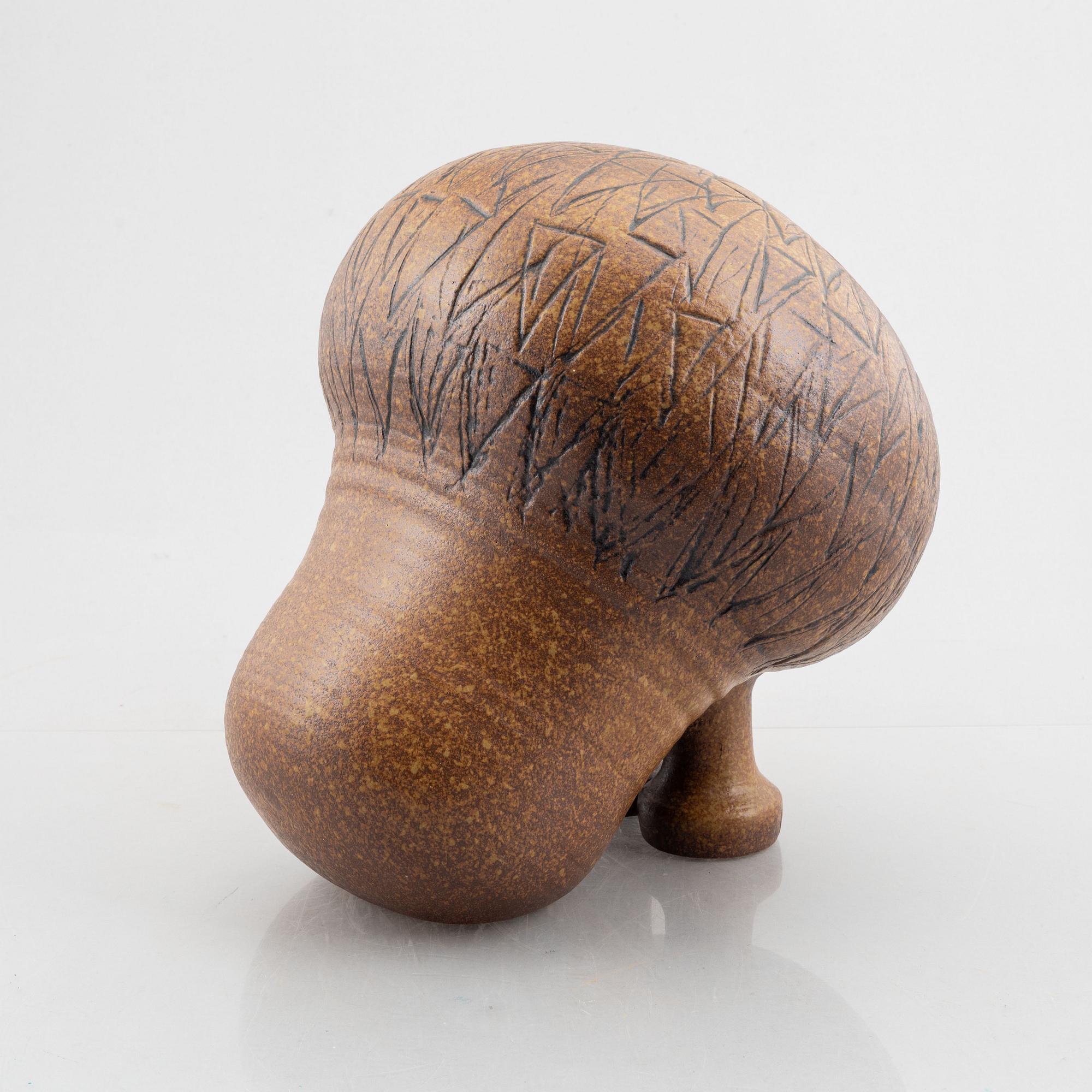 Lisa Larson, a "Lejon Maxi" stoneware sculpture of a lion, Gustavsberg, Sweden.